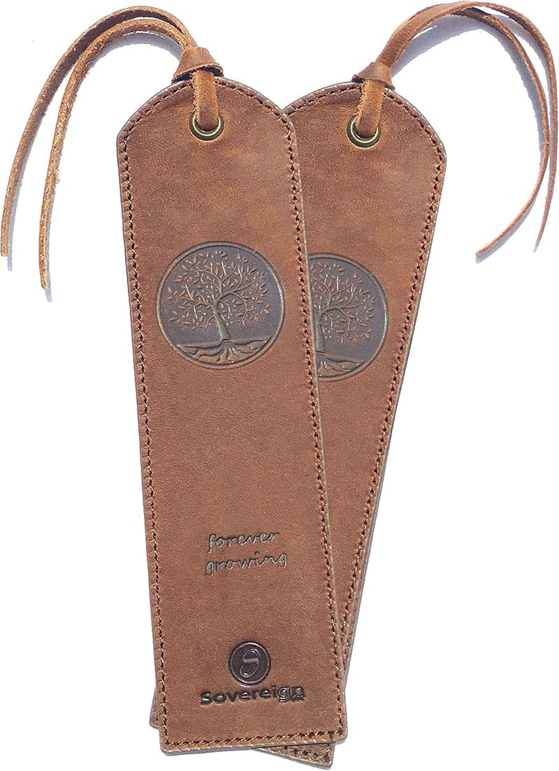 Tree of Life Handmade Leather Bookmarks - Set of 2
