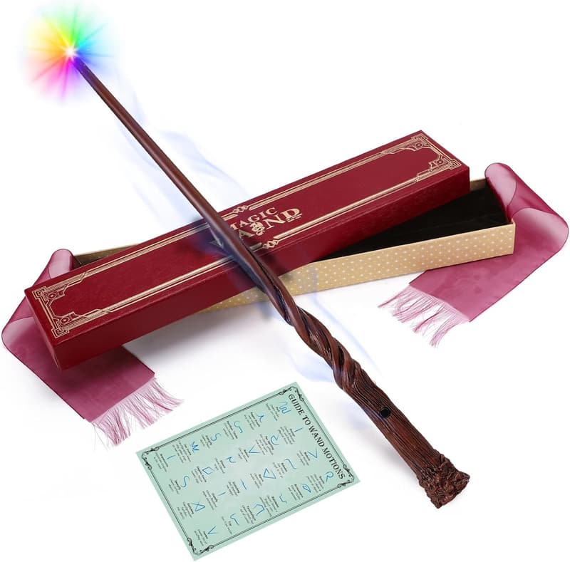 Light Up Wizard Wand for Kids - Rechargeable Gradient Magic