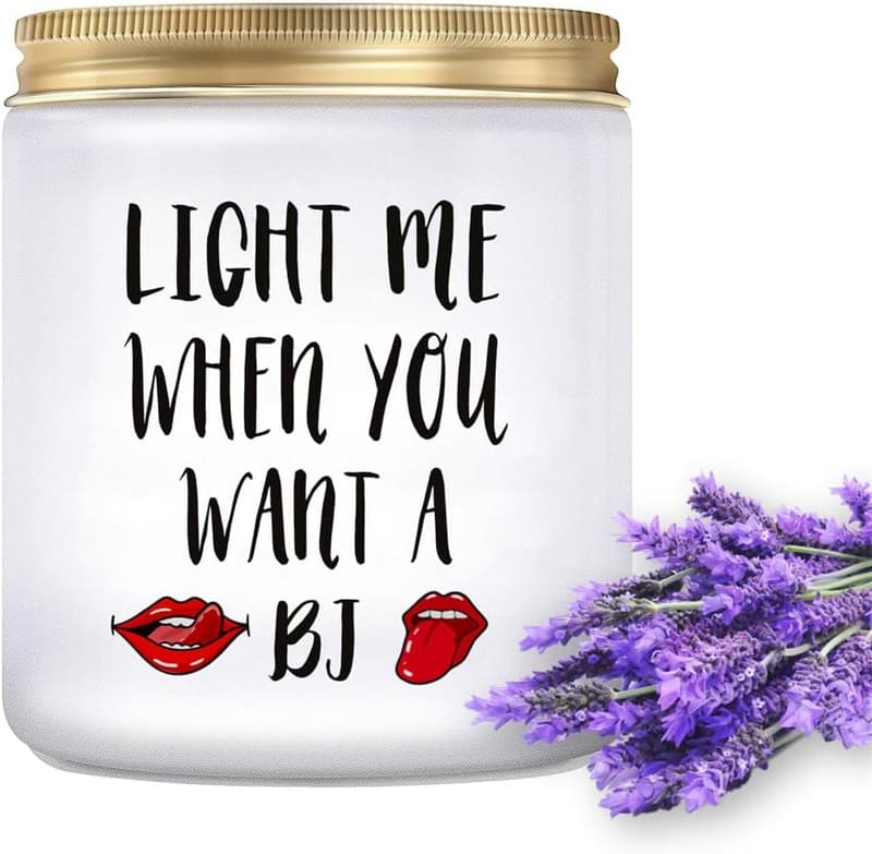 Love Candle for Him - 7 Oz Lavender Scented Soy Gift