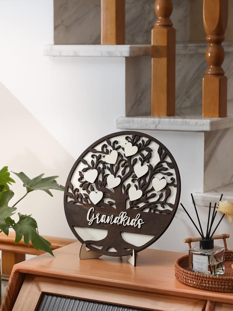 Personalized 3D Family Tree Gift for Grandma's Birthday
