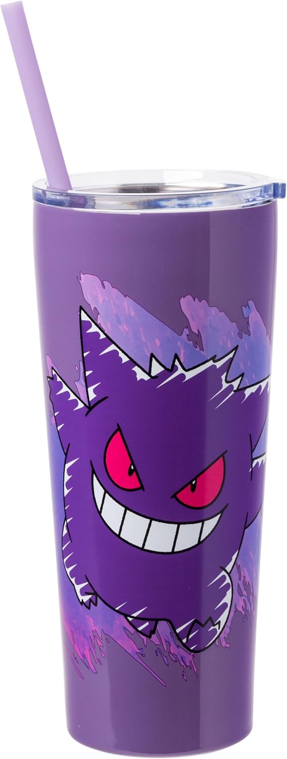 Pokemon Gengar Double-Walled Stainless Steel Tumbler, 22oz