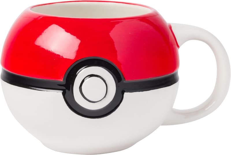 Pokemon Pokeball 3D Sculpted Ceramic Mug, 20 oz