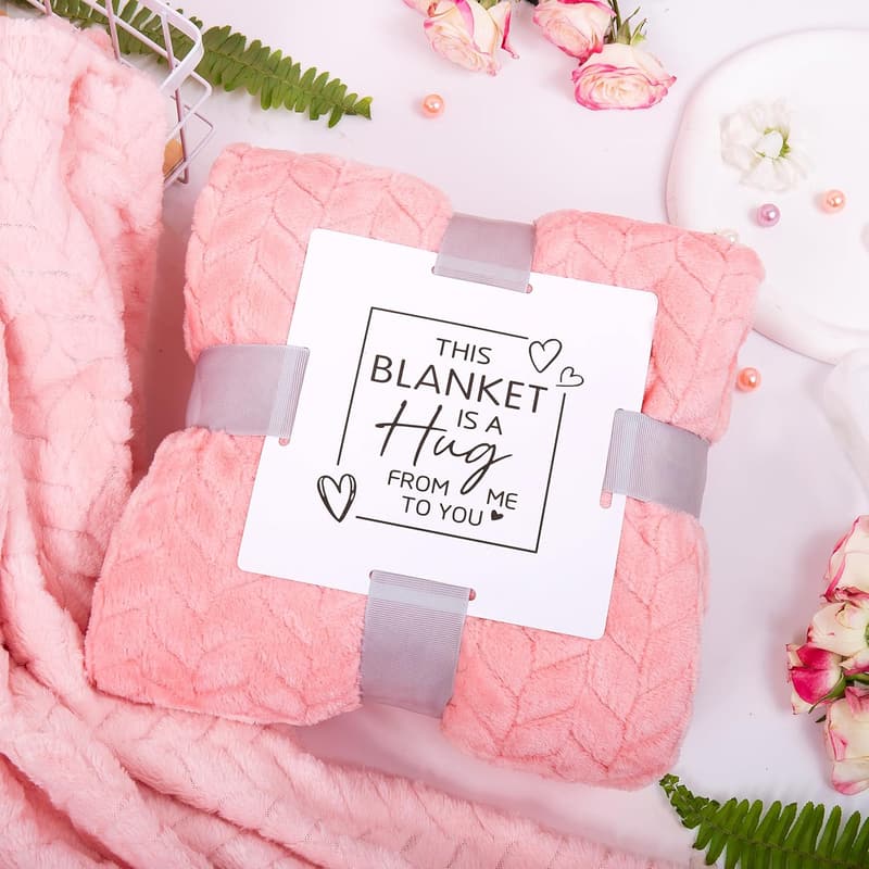 Unique Spa Birthday Gift Basket for Women with Blanket