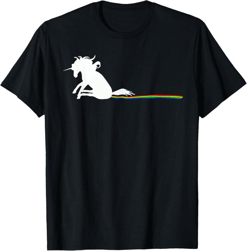 Funny Unicorn Rainbow T-Shirt for Adults