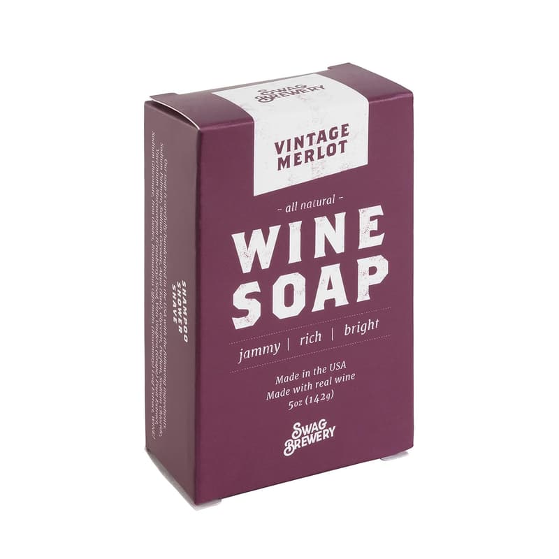 Vintage Merlot Wine Soap | All-Natural Bath Gift for Wine Lovers