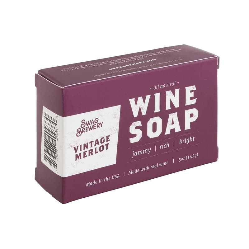 Vintage Merlot Wine Soap | All-Natural Bath Gift for Wine Lovers
