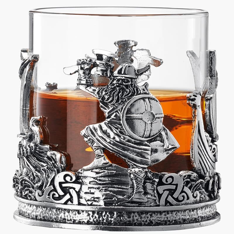 Viking Pewter Drinking Glass - 12oz Medieval Style Gift for All