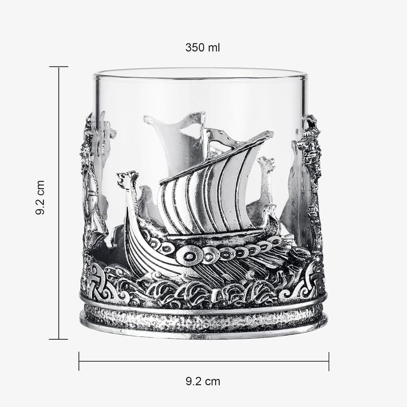 Viking Pewter Drinking Glass - 12oz Medieval Style Gift for All