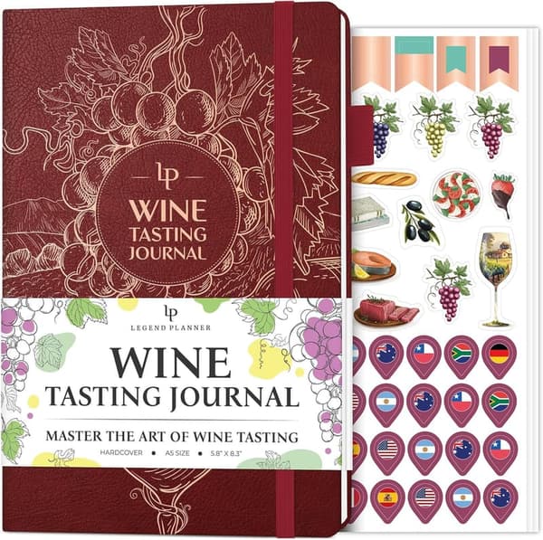 Wine Tasting Journal – Eco Leather Diary for Wine Lovers