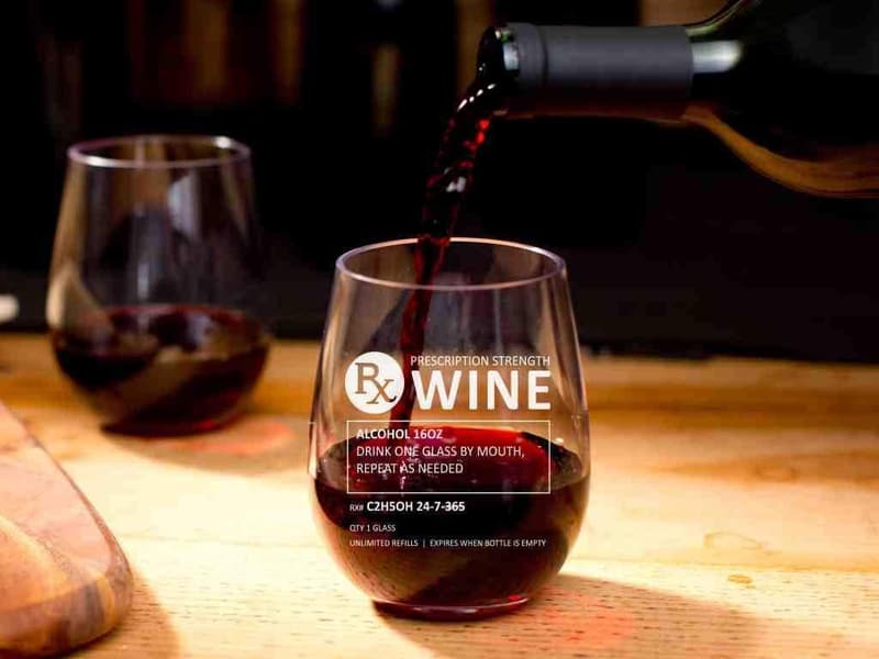 Pharmacist Gift: Unbreakable 16 oz Stemless Wine Glass