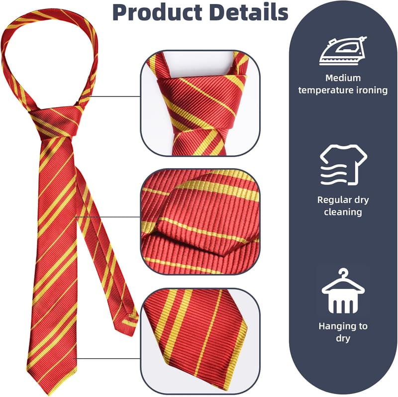 Halloween Wizard Cosplay Tie and Glasses Costume Set