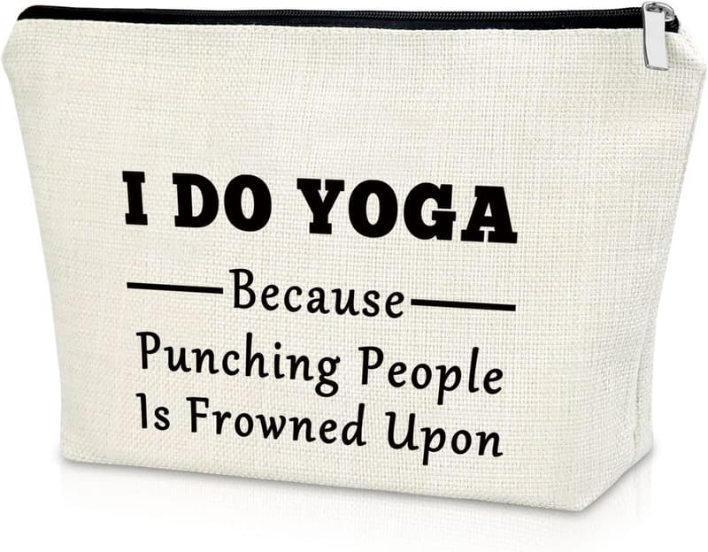 Yoga Lover Makeup Bag - Birthday & Christmas Gift for Women