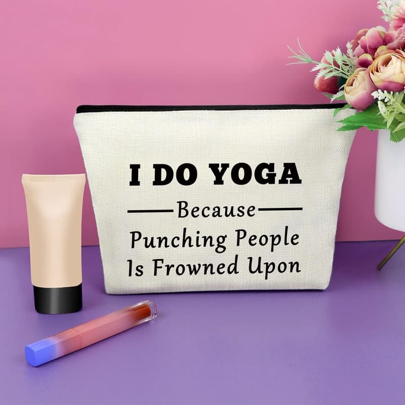 Yoga Lover Makeup Bag - Birthday & Christmas Gift for Women