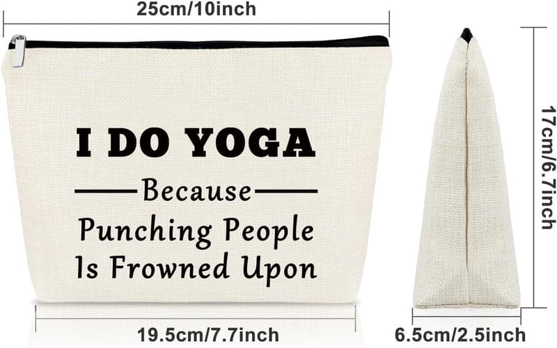 Yoga Lover Makeup Bag - Birthday & Christmas Gift for Women