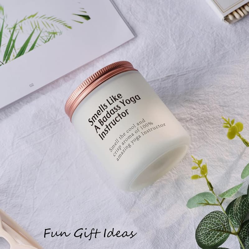 Yoga Teacher Gift - Lavender Scented Candle for Wellness Coaches