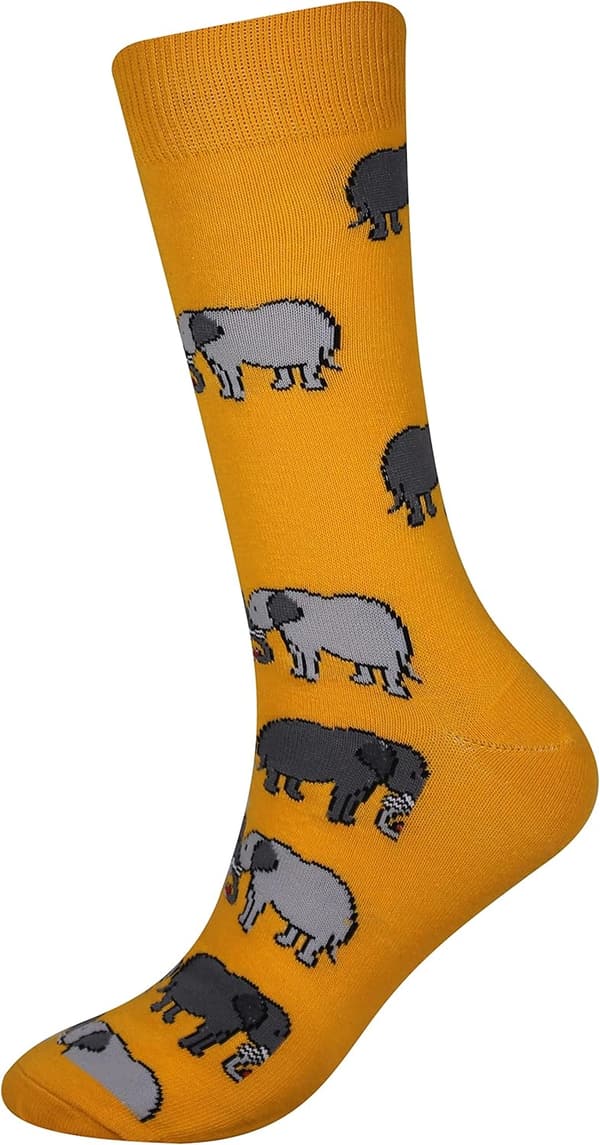 Fun Crazy Crew Socks for Men - 2/4 盒