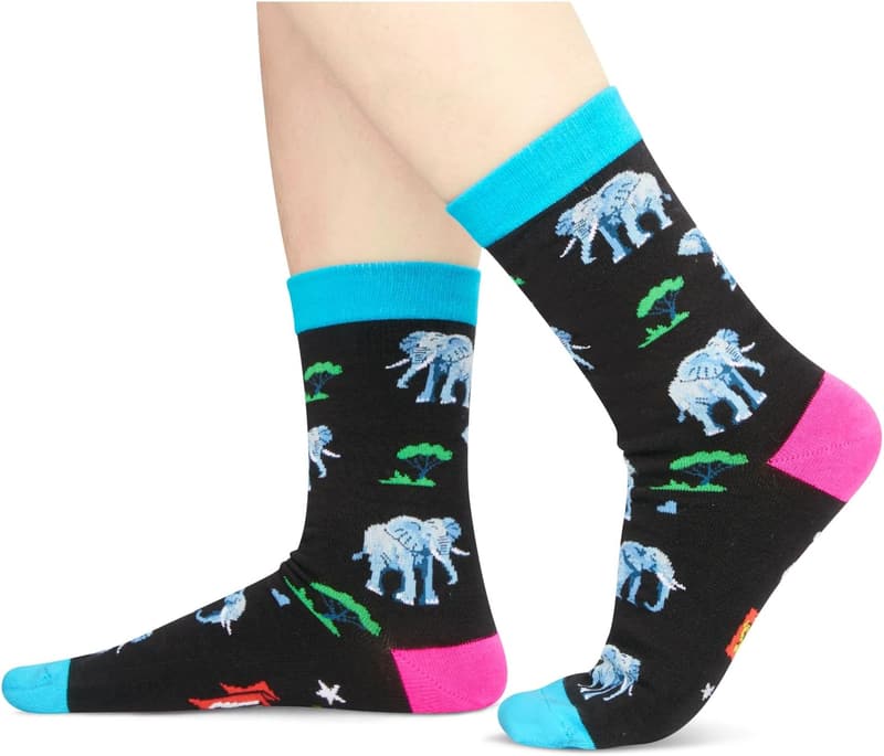 Funny Animal Socks for Teens - Cat, Koala, Horse, Frog, Penguin, Turtle