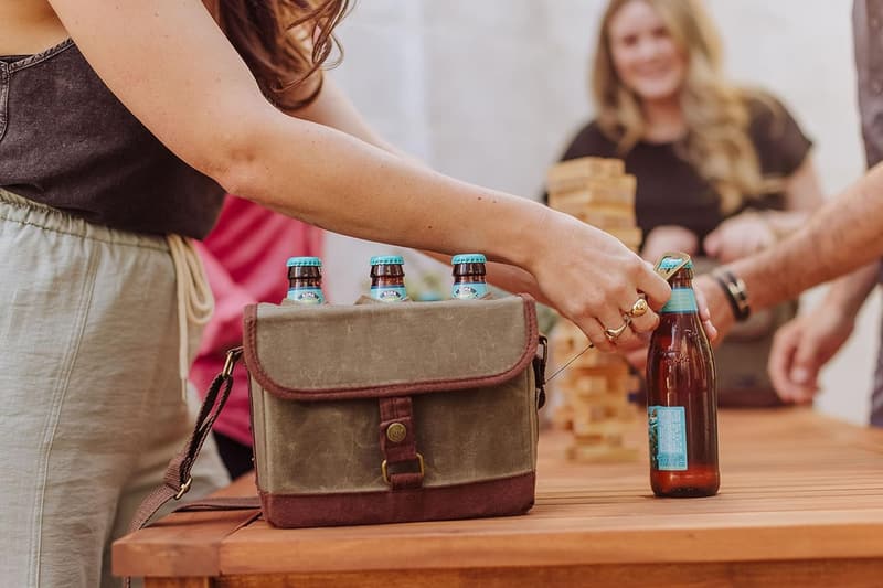 Beer Caddy Tote with Opener - 6-Pack Cooler for Men