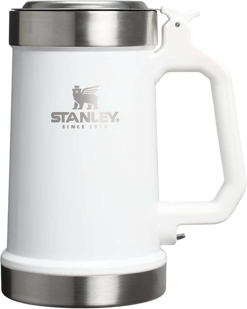 Insulated 24 oz Stainless Steel Beer Stein with Lid