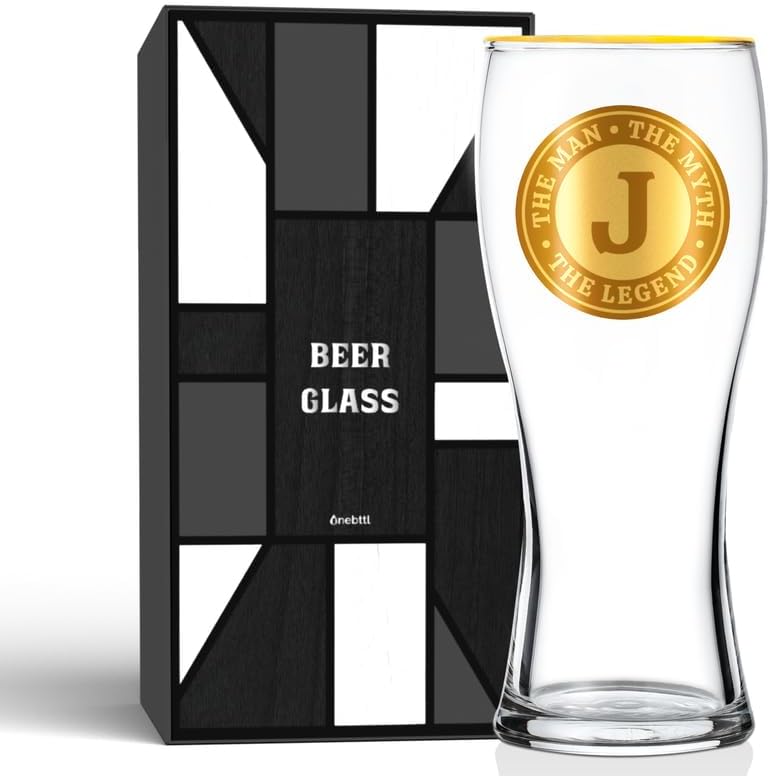 Funny Personalized Beer Glass for Men - Unique Gifts