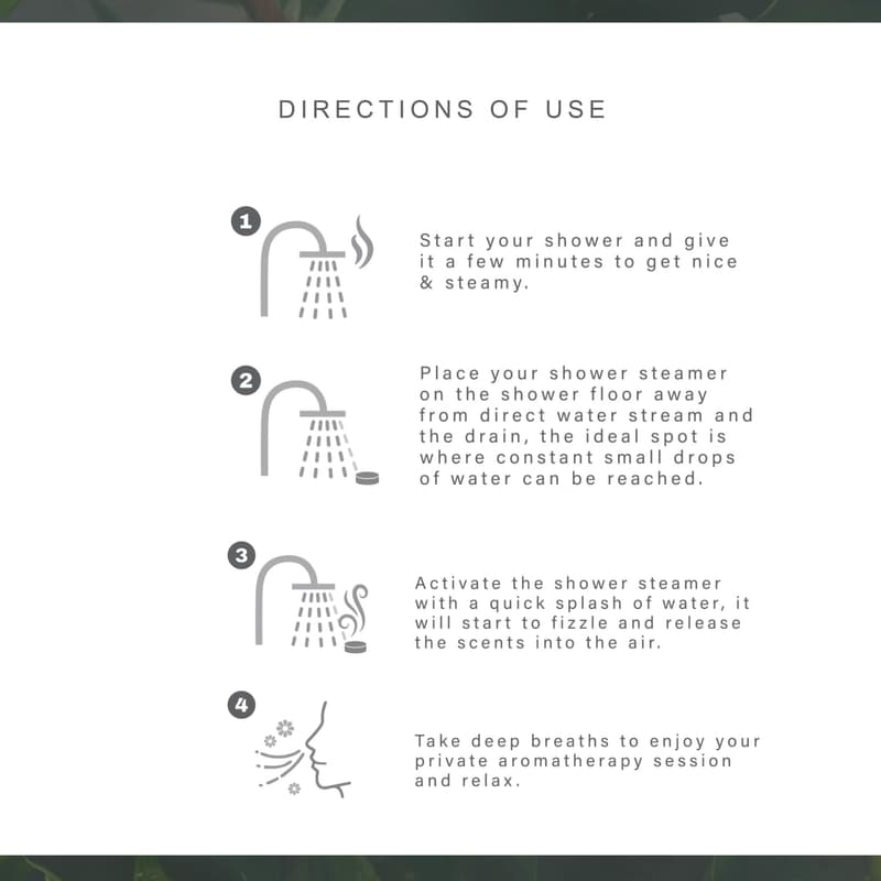 Aromatherapy Shower Steamers - 6-Pack, Natural Taiwanese Scents