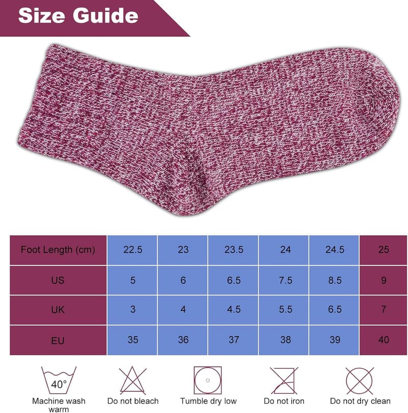 Winter Fuzzy Socks Gift Box for Women – 5 Pairs