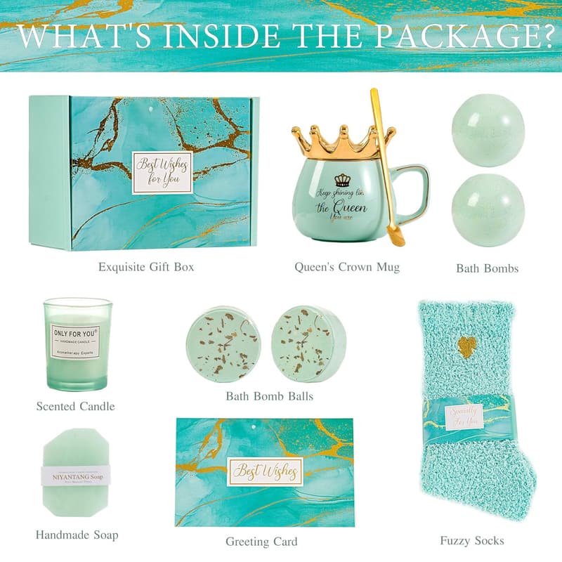 Birthday Spa Gift Basket for Women - Unique Thank You Gifts