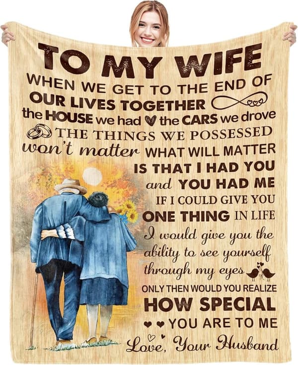 Anniversary Gift Blanket for Wife - 