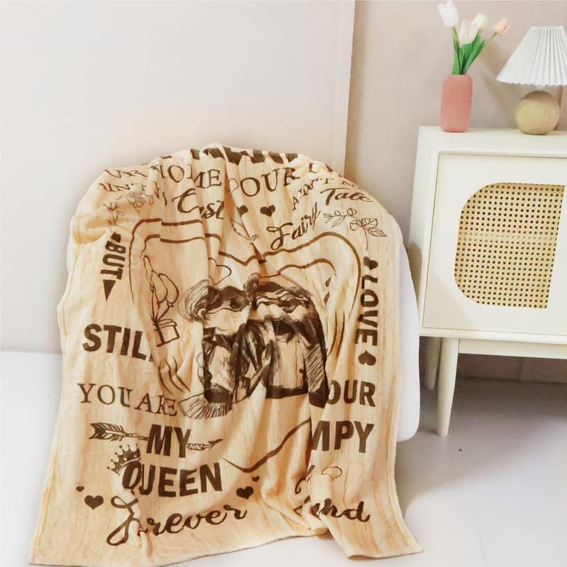 Romantic Blanket for Wife - Mother's Day & Anniversary Gift