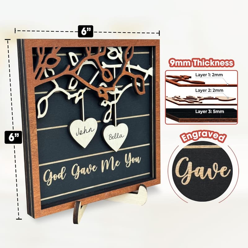 Valentine's Day Couple Frame with Heart Sign and Puzzle Keychains
