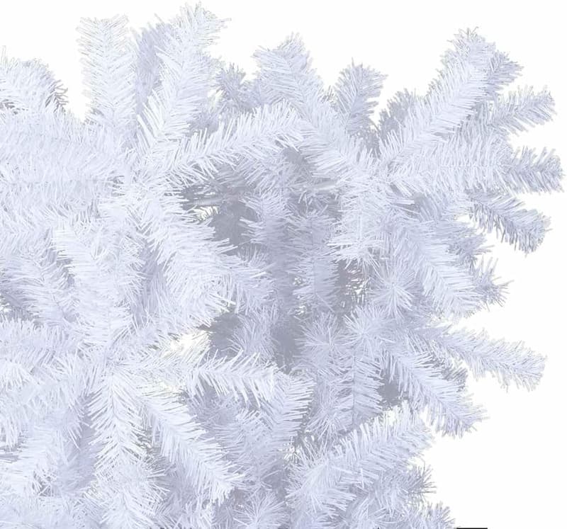 6 ft White Upside-Down Artificial Christmas Tree with Stand