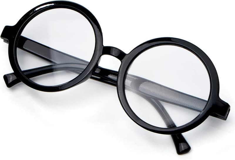 Halloween Wizard Round Glasses for Kids & Adults Accessories