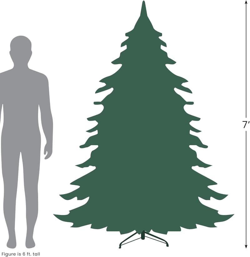 Pre-Lit 7.5' Green Upside Down Christmas Tree with Clear Lights