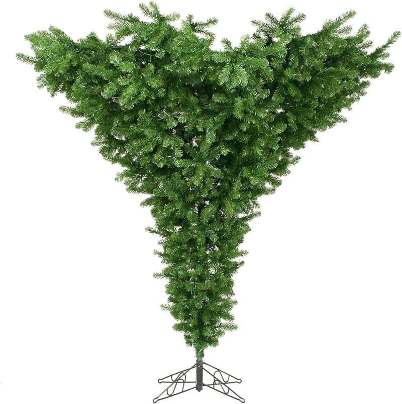 75' Unlit Upside Down Artificial Christmas Tree