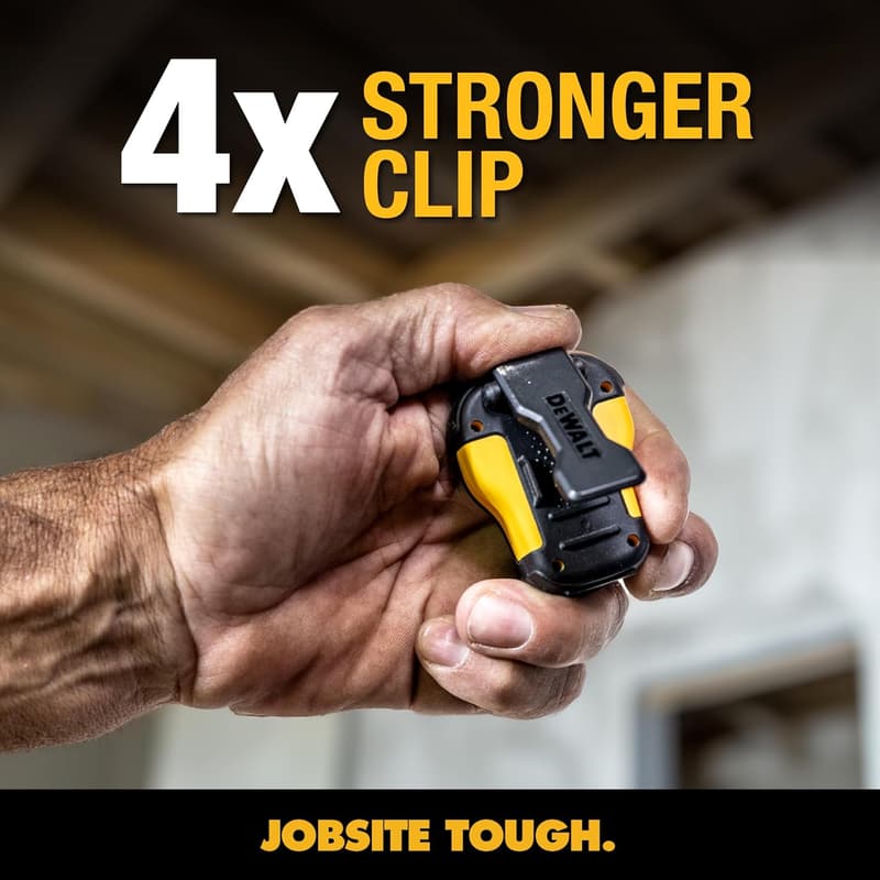 Portable Bluetooth Jobsite Speaker with Clip-On, Water-Resistant
