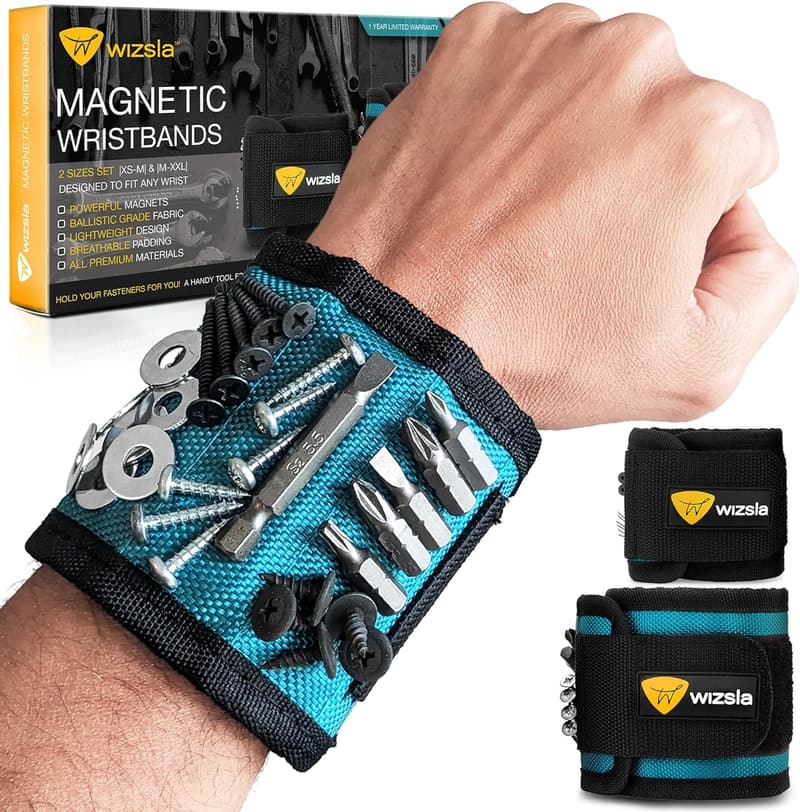 Magnetic Tool Holder Wristband - Gift for Handyman or Mechanic