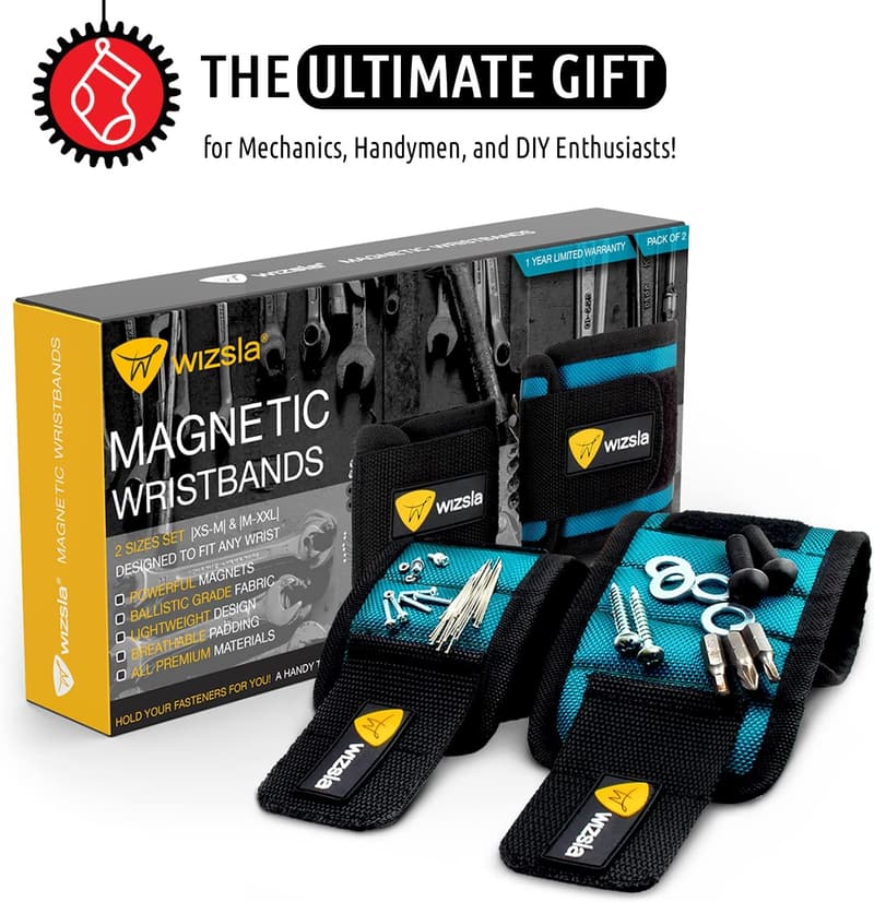 Magnetic Tool Holder Wristband - Gift for Handyman or Mechanic