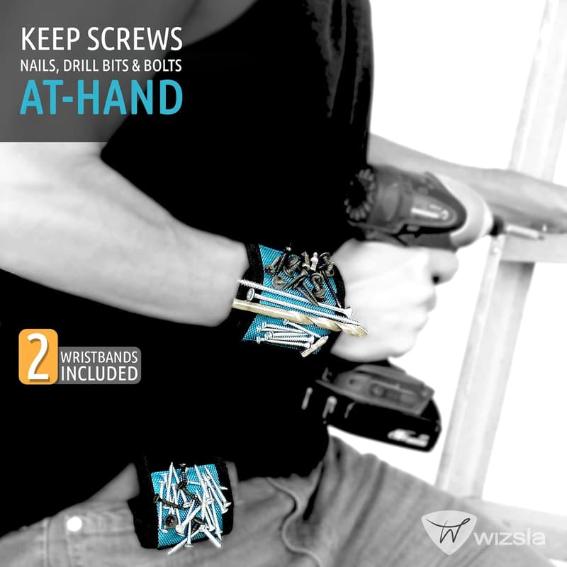 Magnetic Tool Holder Wristband - Gift for Handyman or Mechanic