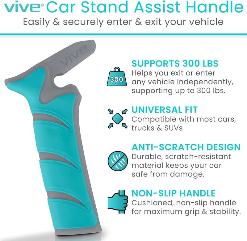 Elderly Car Handle Assist Bar - Scratch Proof Mobility Aid
