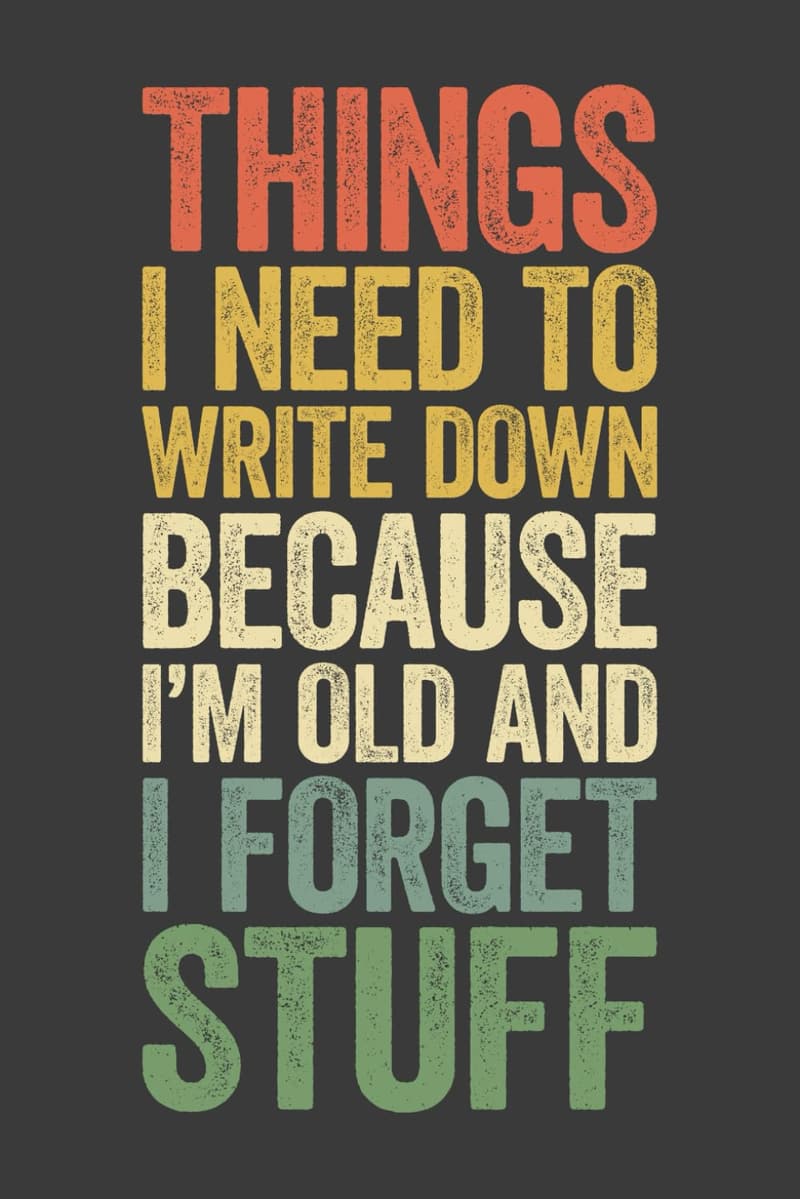 Funny Retirement Notebook: Vintage 6x9 Blank Journal for Seniors