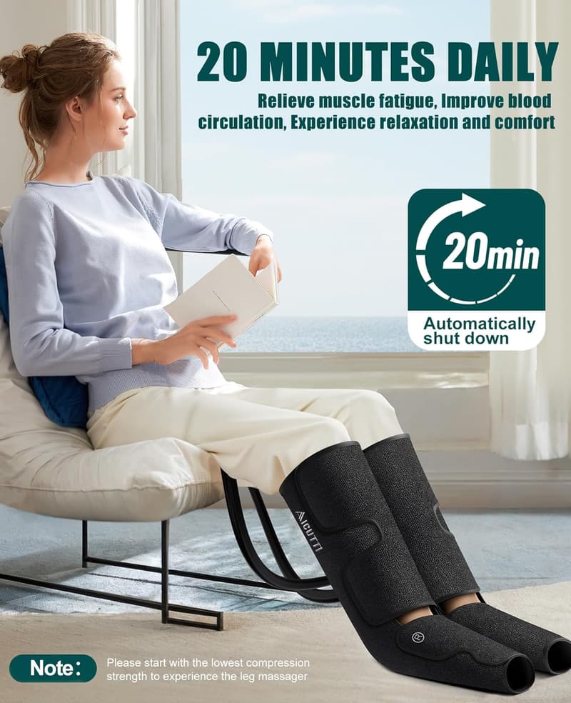 Leg and Foot Massager with Heat for Improved Circulation