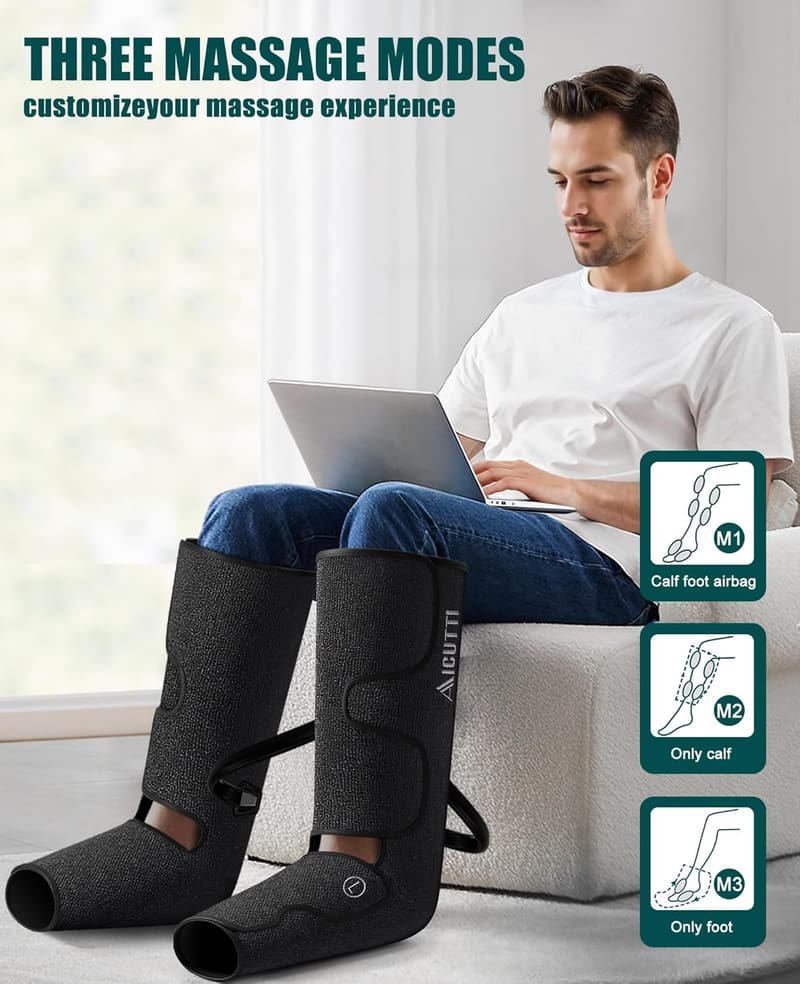 Leg and Foot Massager with Heat for Improved Circulation