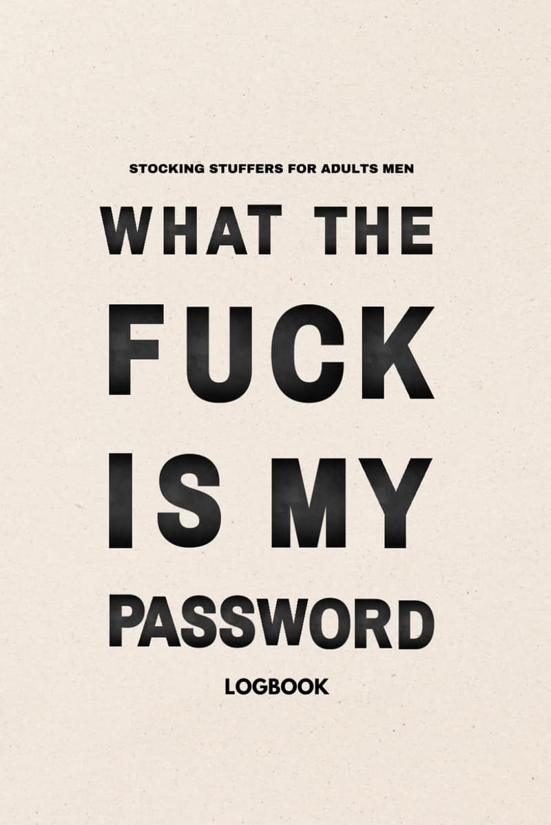 Password Logbook: Fun Gift for Forgetful Adults