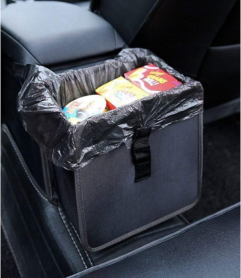 Foldable Waterproof Car Trash Can - Large Leakproof Organizer