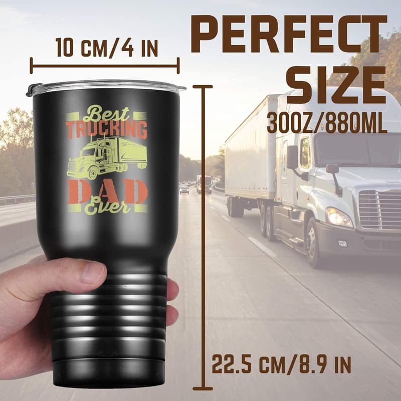 Christmas Gift for Truck Drivers - 30oz Insulated Tumbler