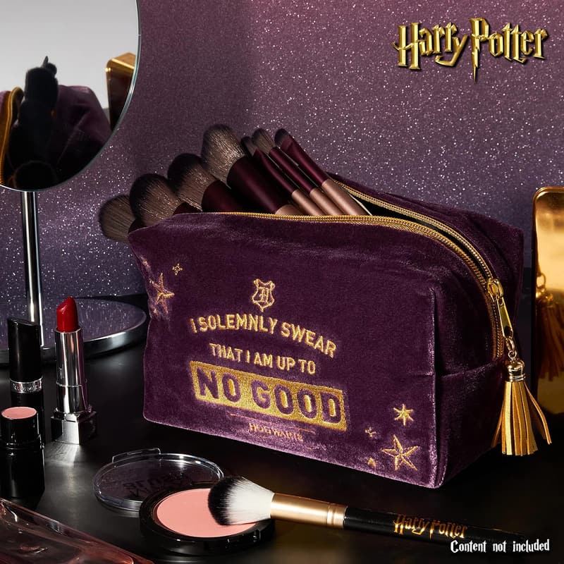 Hogwarts Velvet Makeup Bag for Women & Teens