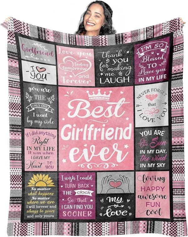 Girlfriend Birthday Romantic Blanket 60
