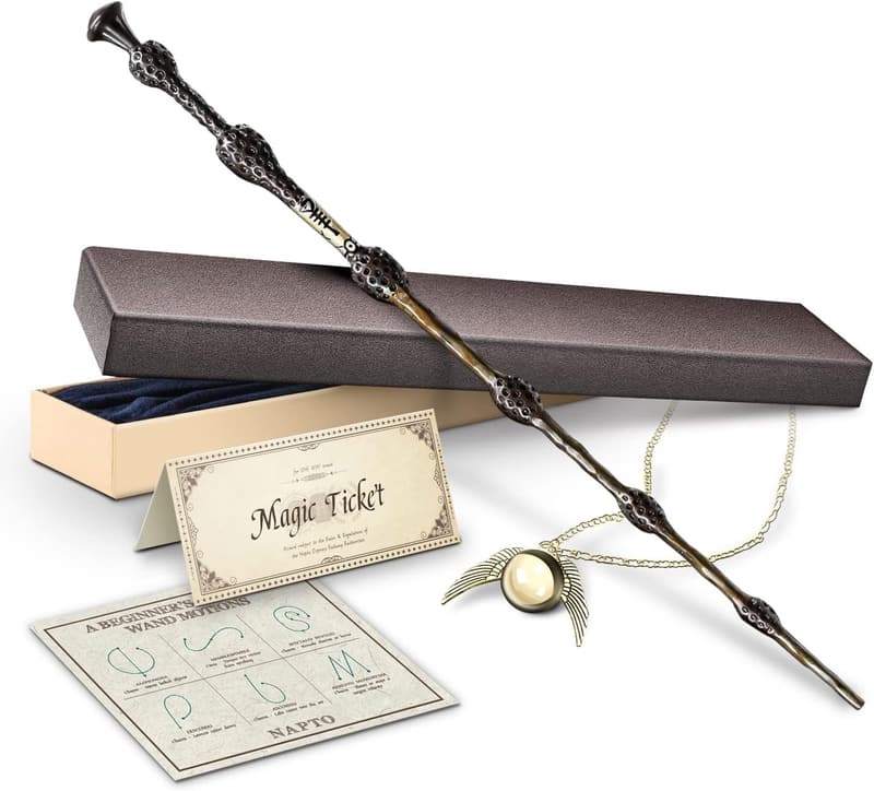 Witch Cosplay Wizard Wand with Necklace - Halloween Party Prop