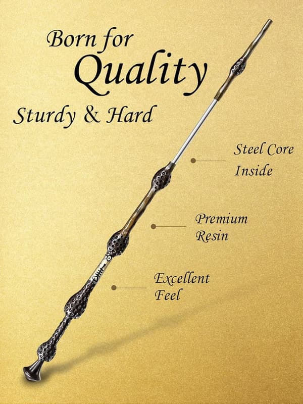 Witch Cosplay Wizard Wand with Necklace - Halloween Party Prop