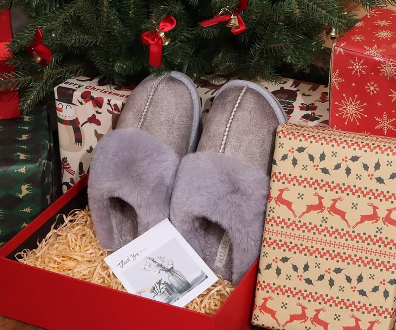 Cozy Women's Dual Memory Foam Slippers with Arch Support